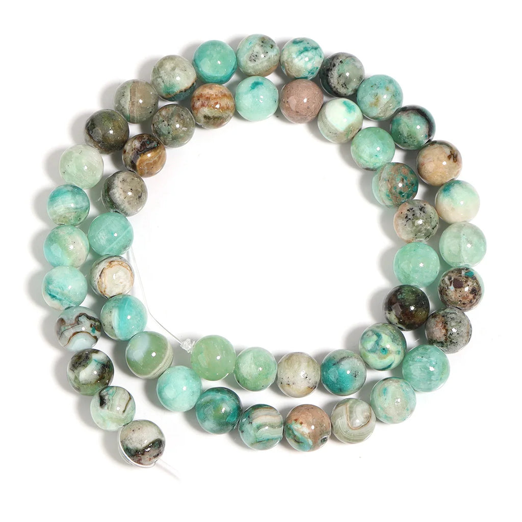 1 Strand 6/8/10/12mm Natural Stone Green Calcite Beads Round Loose Beads For Jewelry Making DIY Bracelets Necklace Accessories