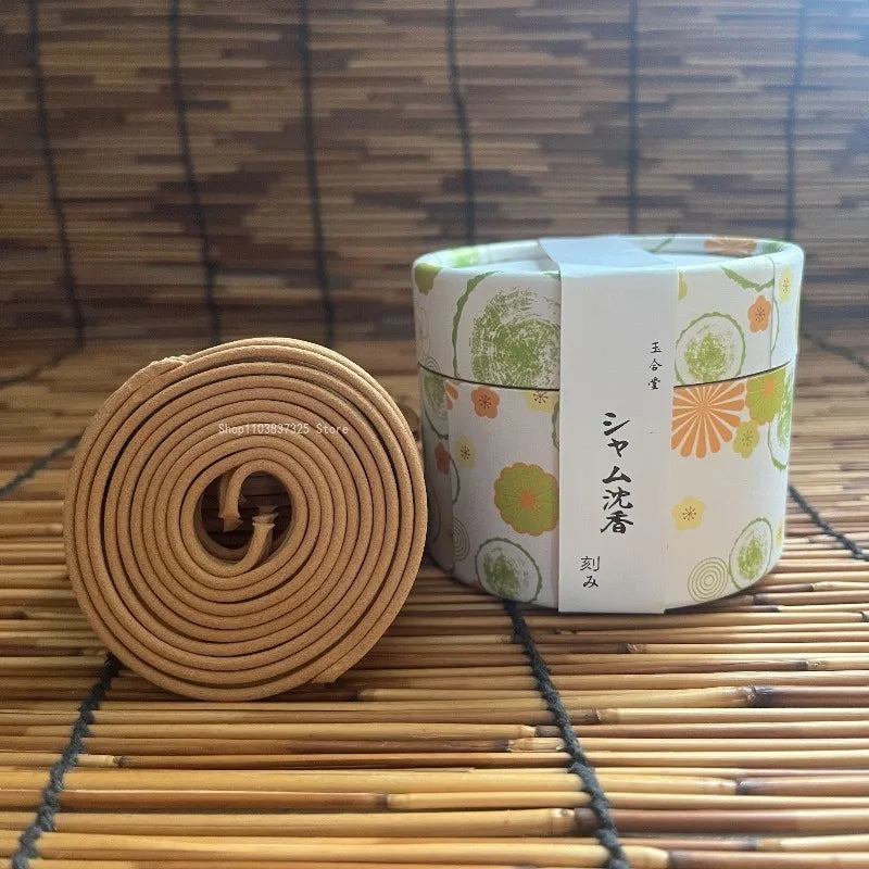 2hours 40 Plates Japan Agarwood/flower Fragrance Coil Incense Household Indoor Removal Odor Purification Meditation Aromatherapy