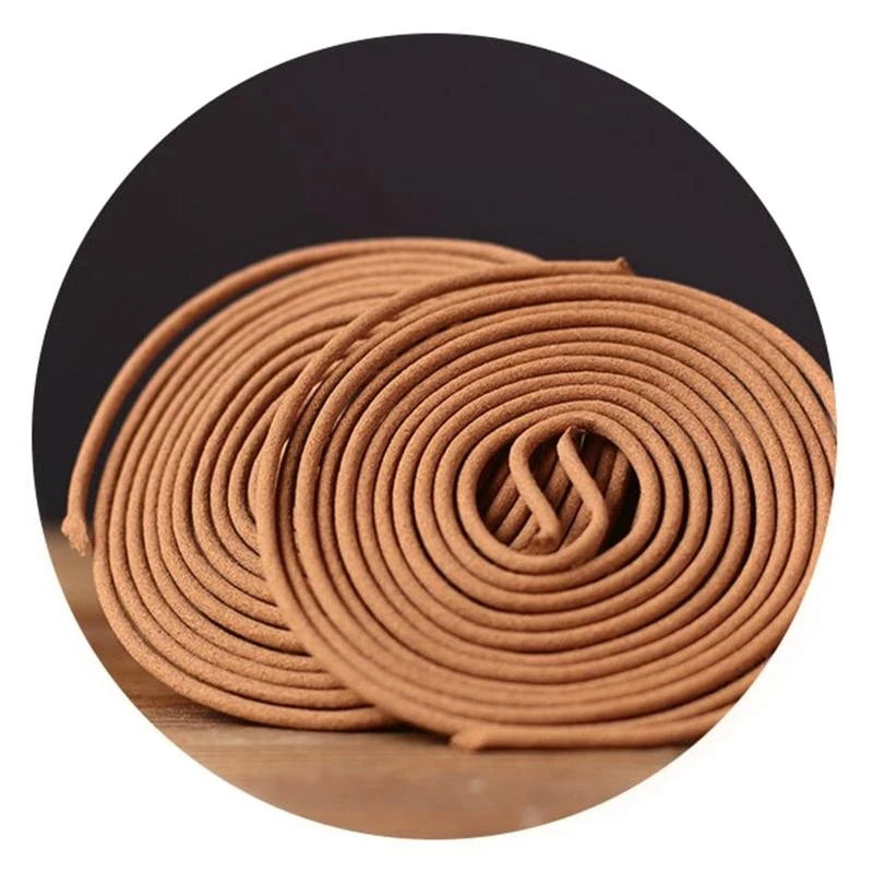 48pcs/box Natural Sandalwoods Agarwood Coils Incense 4 Hours for Incense for Burner Fragrance Indoor Aroma Yoga Teahouse