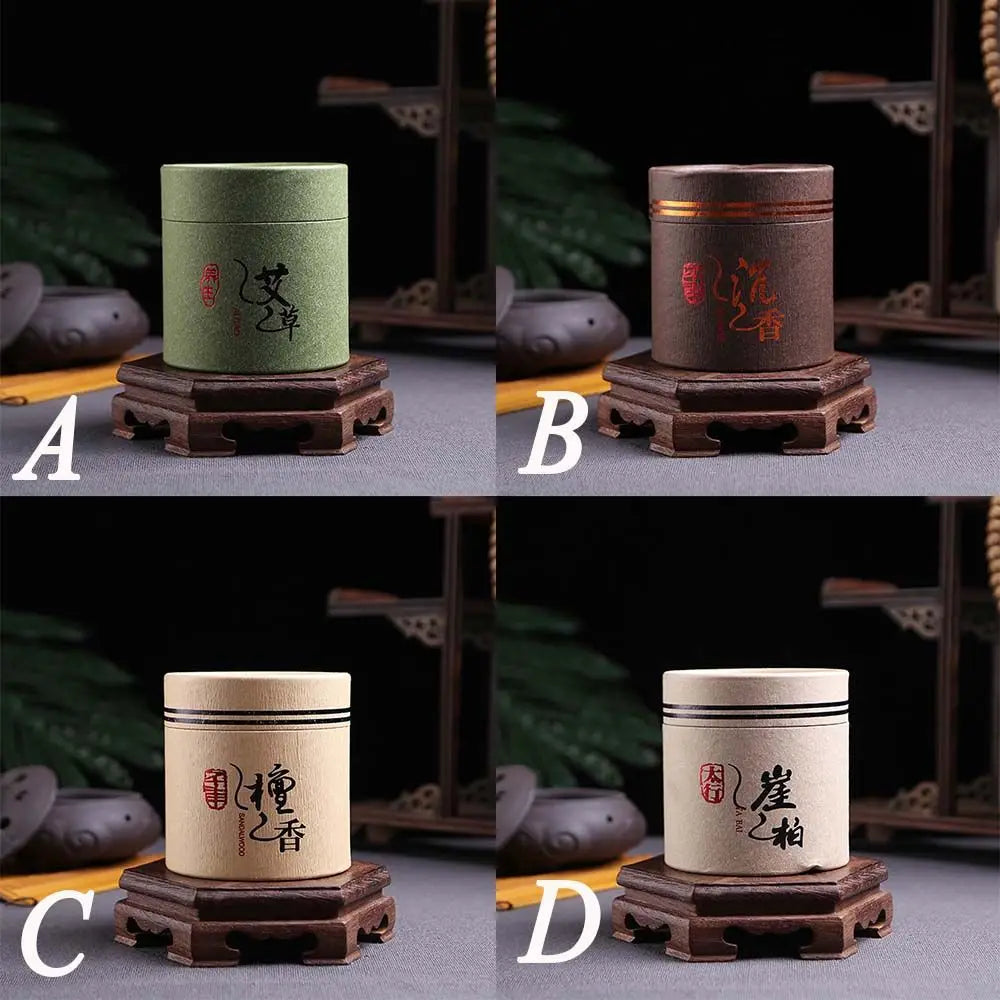 plate/box Gifts Pure Natural Sandalwood Purifying air Aquilaria Wormwood Incense Incense Coil Sandalwood incense Buddha incense
