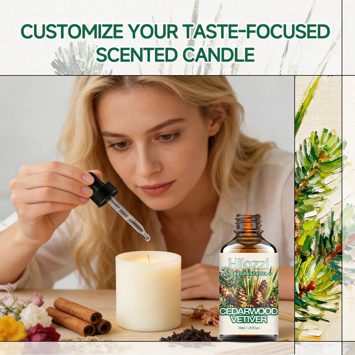 CEDARWOOD VETIVER FRAGRANCE OIL: For aromatherapy, diffusing, fargrance and candle Scented Candle.