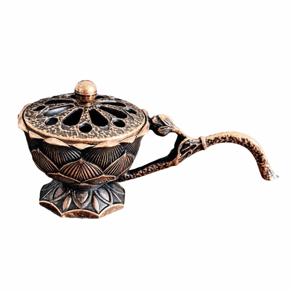 New Chinese Style Incense Burner Zinc Alloy Good Symbolism Incense Holder Lotus Lucky Cat God of Wealth Incense Burning