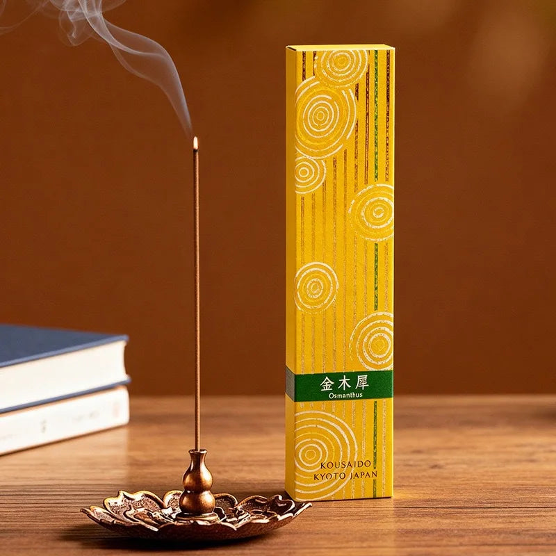 Japan Osmanthus Jasmine Incense Stick Household Temple Worship Meditation Promotes Sleep Calms Mind Removes Odors Joss Stick