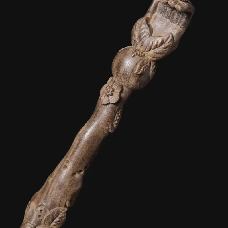 Hand-Carved Agarwood Monkey Scratcher 15 Wood Massager