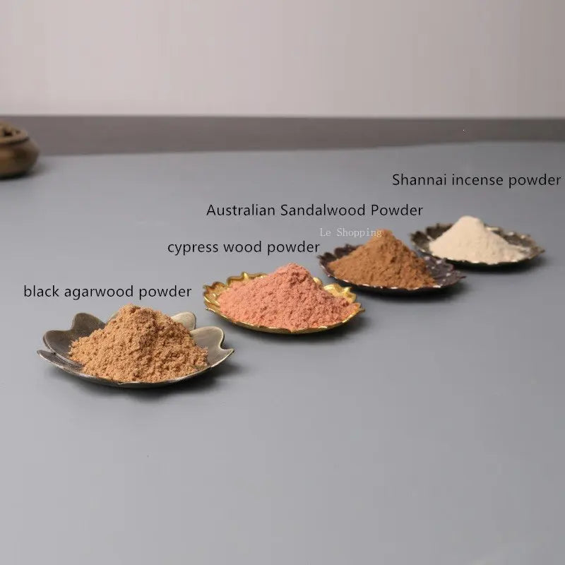 Log Laoshan Incense Powder DIY Hand-made Seal Incense Indonesian Agarwood Powder Cypress Powder Shannai Powder Incense Set