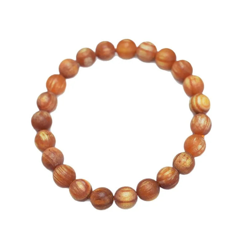 Amber Wood Beads Bracelet 20mm Ethnic Style