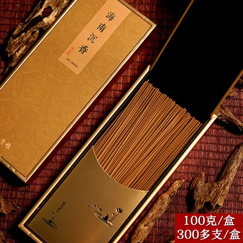 Natural Stick Incense High Quality Insect Leakage Old Material Hainan Agarwood Indoor Worship Buddha Purify Air and Help Sleep