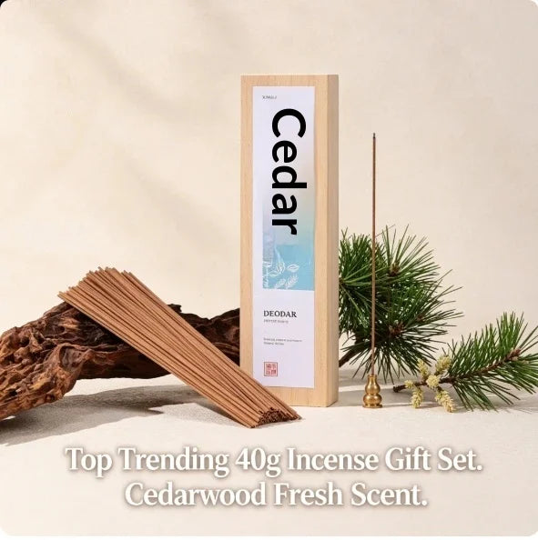 Hot Selling 3x40g Incense Gift Set Pine Cone Coffee Cedarwood Natural Stick Incense. Quemador De Incienso Musulman