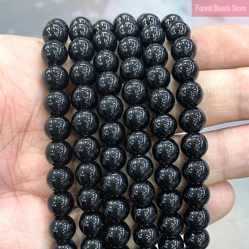 Natural stone Beads Blue Tiger Eye Round Loose Beads Diy Charm Bracelet Earrings for Jewelry Making 15" Strand 4/6/8/10/12/14mm