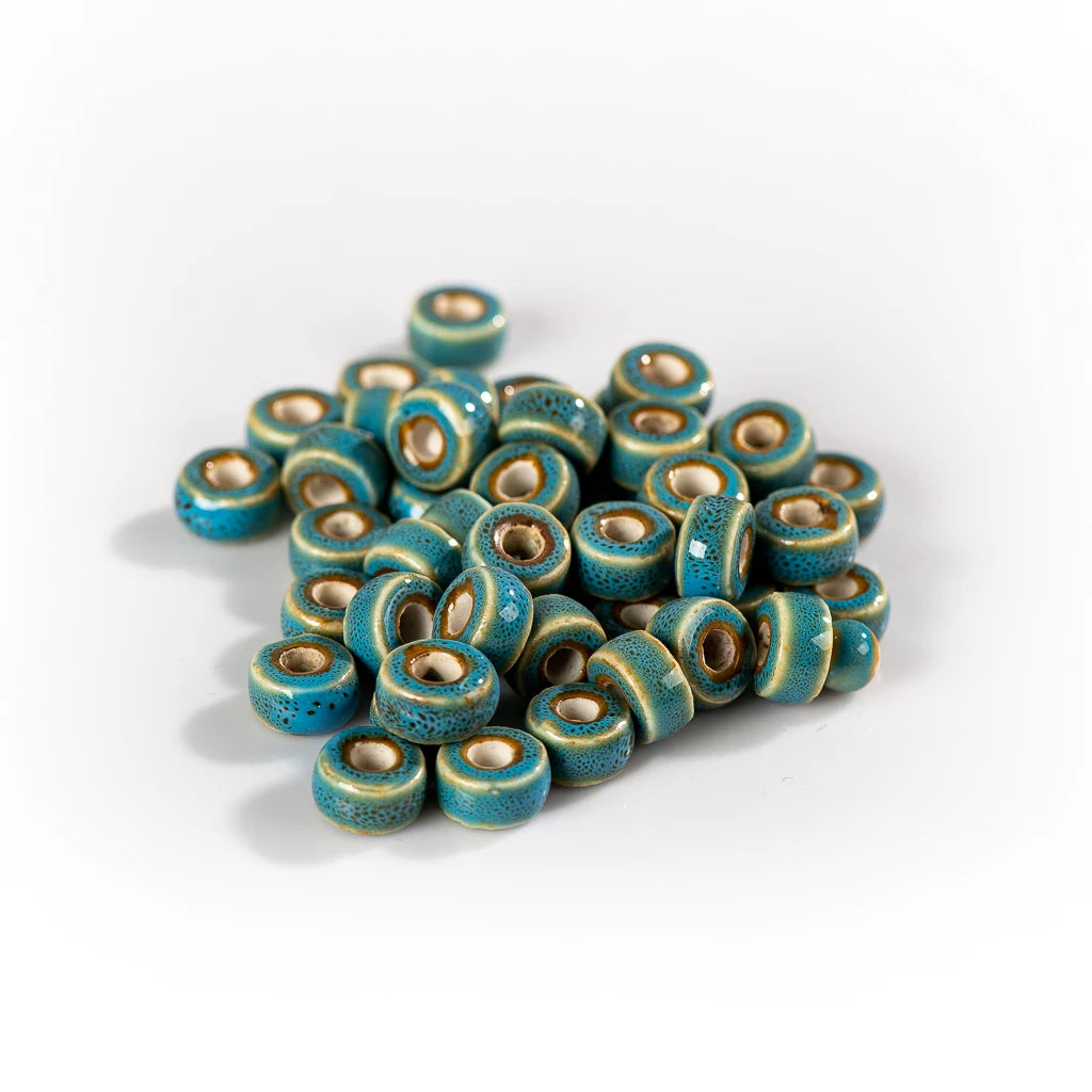 10mm Vintage Ceramic Beads 20pcs Handmade Jewelry Making