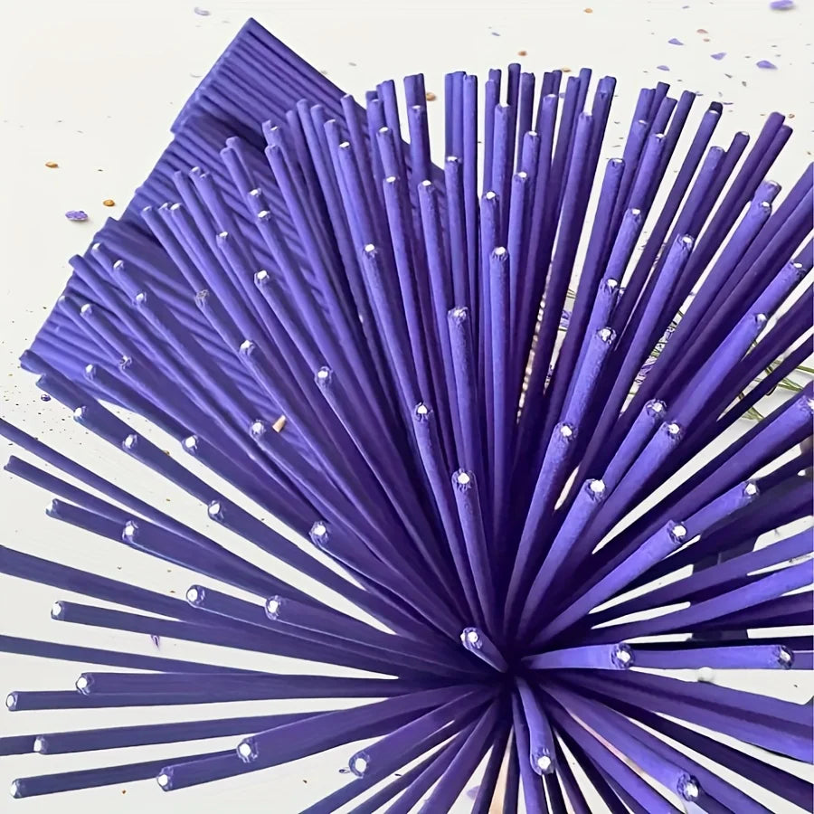 Lavender Premium Aromatherapy Incense Sticks, 8.66-Inch Long Bamboo Sticks, Burn Time of 30~40 Minutes, Light and Fresh Scent, Removes Odors, Long-Lasting Fragrance, Suitable for Home, Kitchen, and Restaurant Decoration