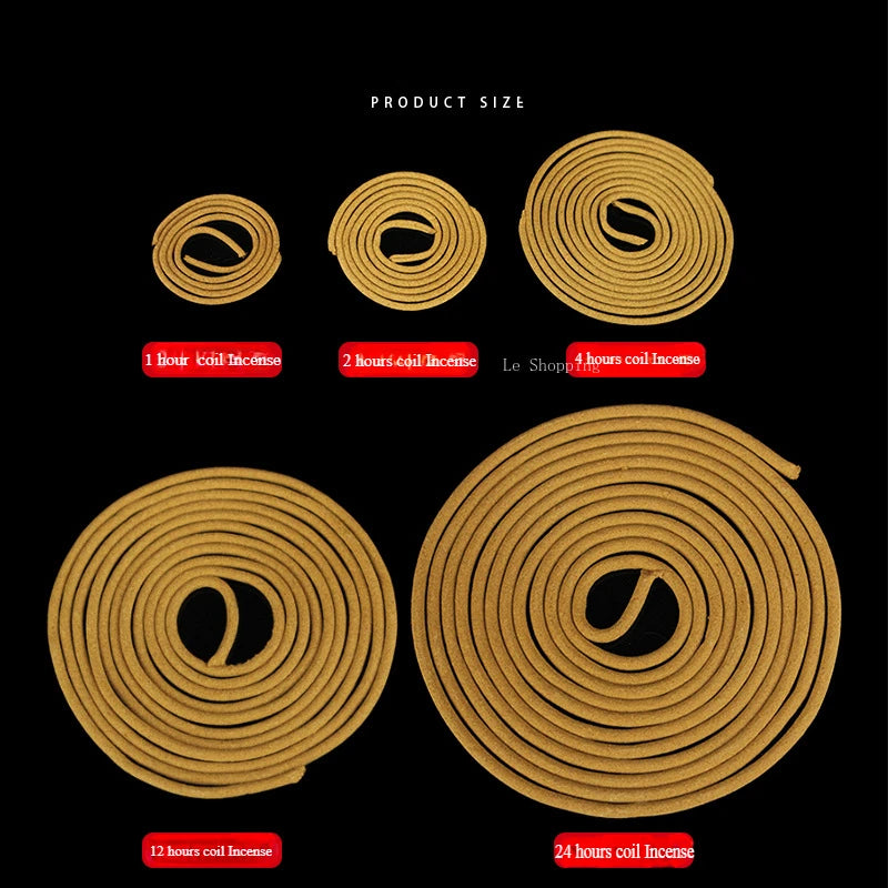 Taiwan WuChen Plum Blossom Buddha Incense Coil Incense Joss Stick/Temple Worship Buddha Home Meditation Room for Incense Indoor