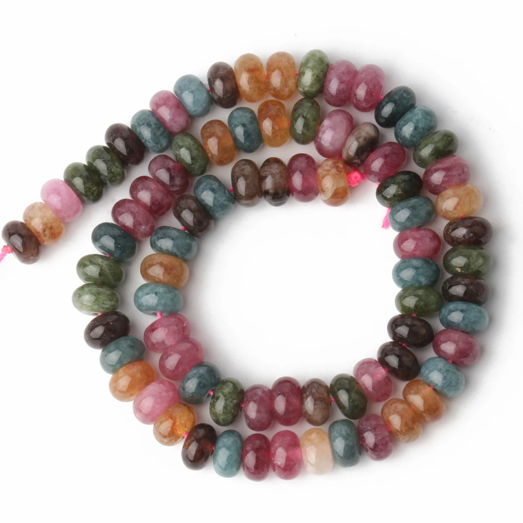 Natural Stone Rondelle Beads 5x8mm, 75pcs