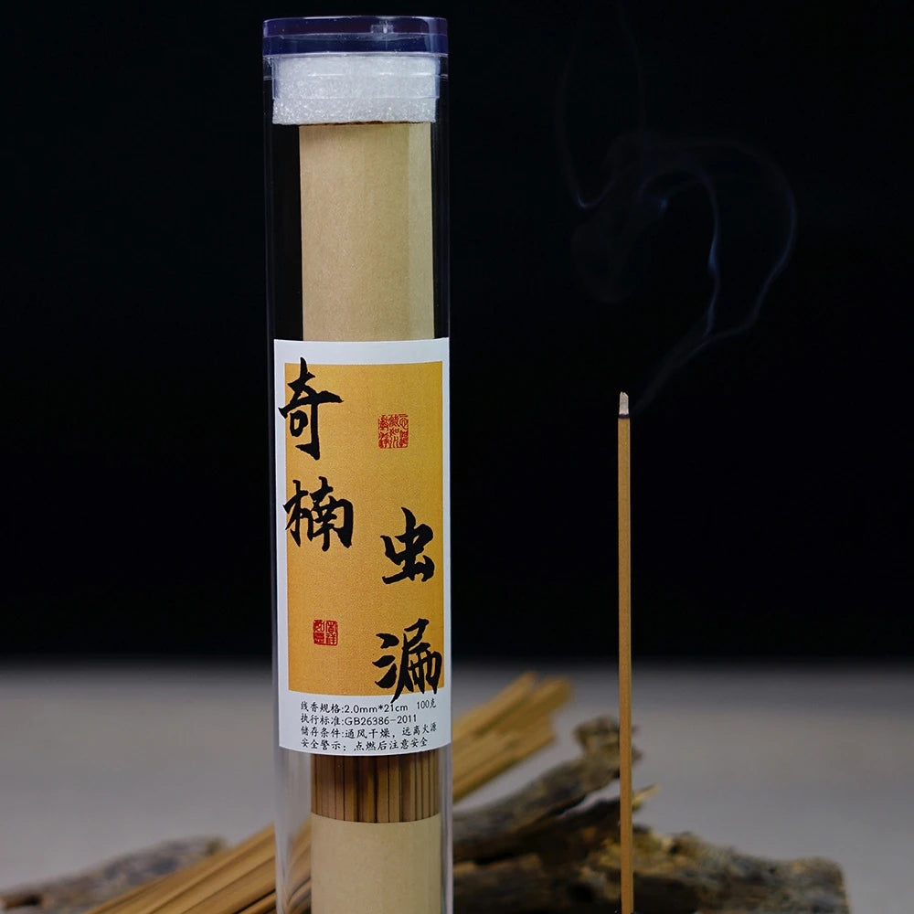 100g Natural Kyara Insect-Damaged Agarwood Incense Sticks
