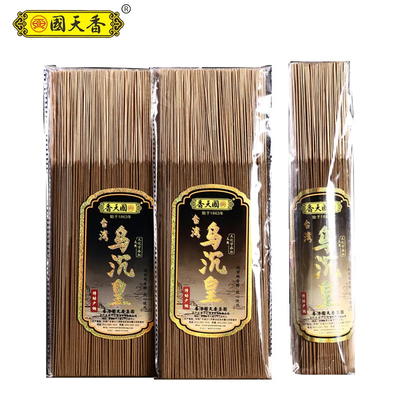 Taiwan Wu Shen Huang Bamboo Stick Incense Sandalwood Agarwood 33cm 500g Bundle For Home Temple Aromatherapy