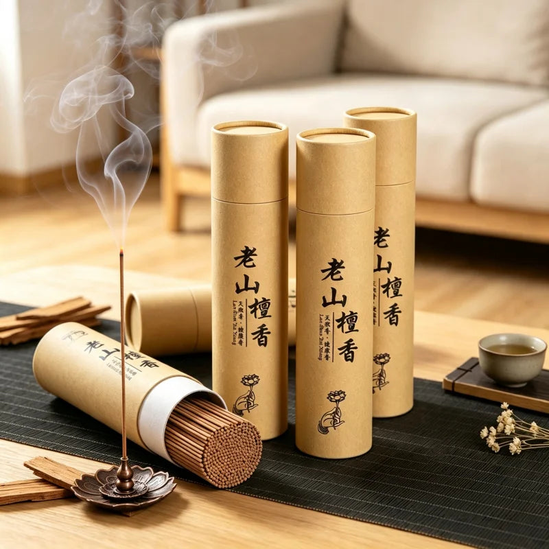 High-quality sandalwood - long-lasting fresh sandalwood scent, suitable for home yoga and meditation, holiday decorations (Halloween, Thanksgiving) - air purifying and relaxing aroma