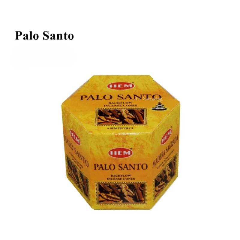 40 Grain/Box of Reverse Flow Sandalwood Agarwood Peruvian Holy Wood Home Purifying The Air Soothing The Spirit Tapered incense