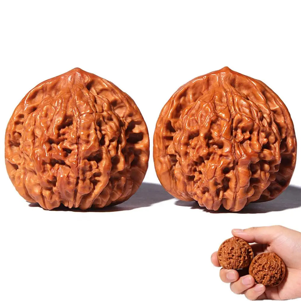New Wenwan Walnuts Walnut King Yong Kirin Pattern Official Hat Four-Tiered Lion Head Fine Pairing High Polished Decor Gifts