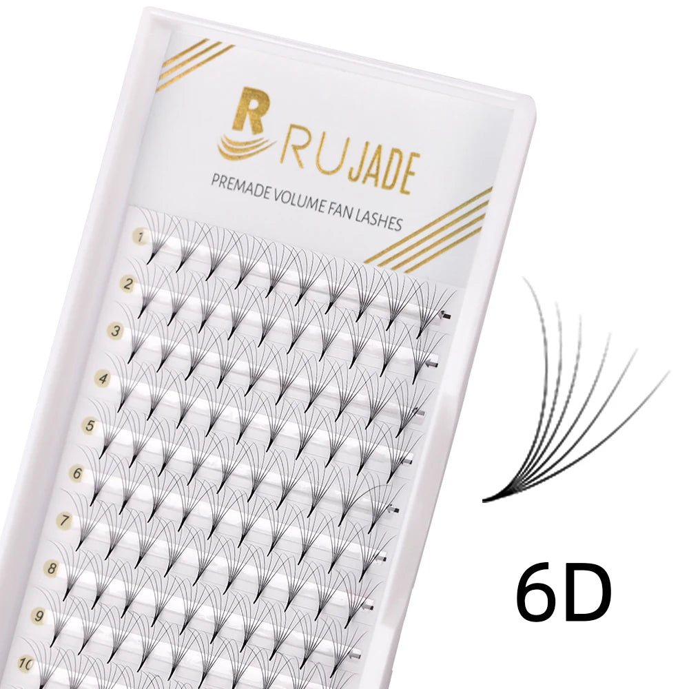 Pre-made Volume Fans Lashes, Sharp Stem, Pointy Base