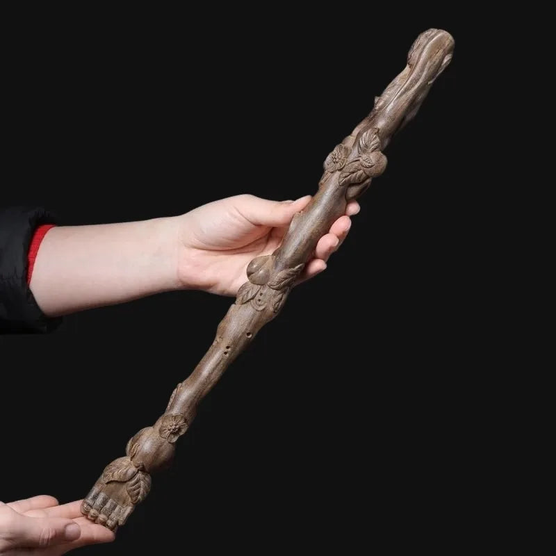 Hand-Carved Agarwood Monkey Scratcher 15 Wood Massager