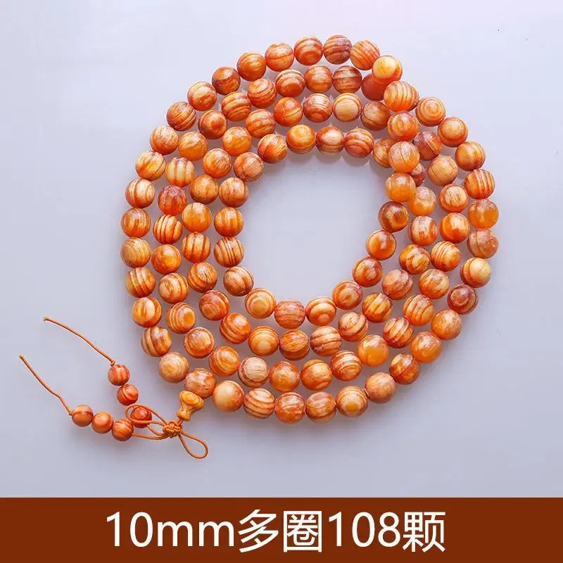 Luxury Matsumoto Transparent Wood Buddha Bead Bracelet 2.0mm