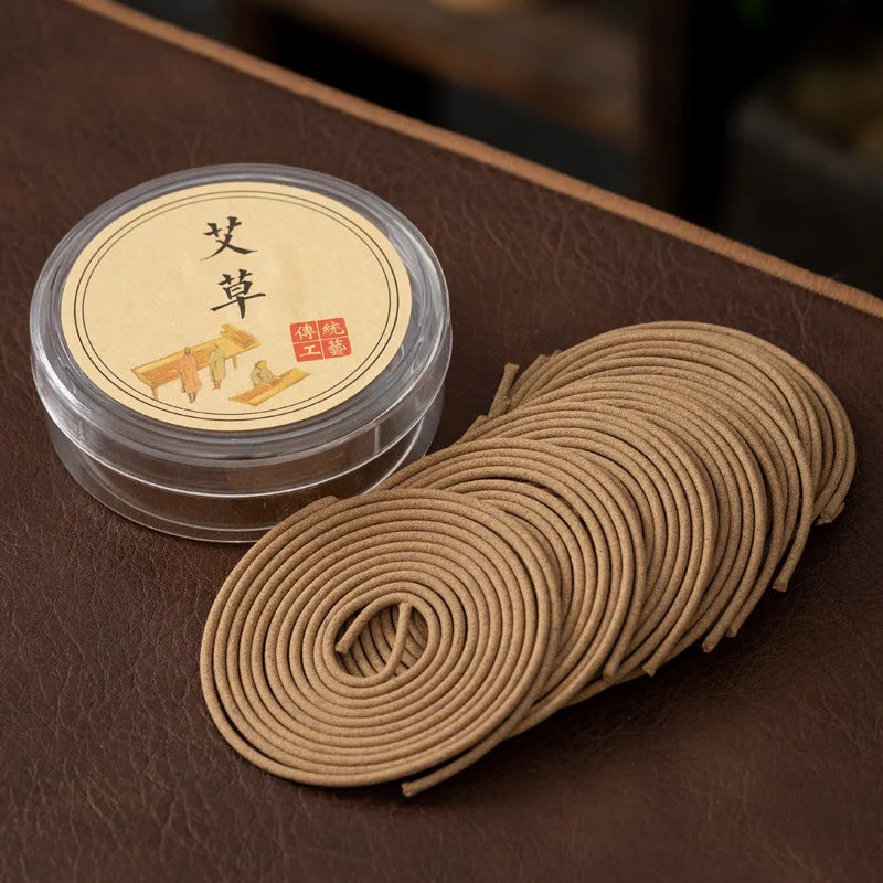 20pcs/box Lavender Jasmine Coil Incense Sandalwood Rose Rolled Incense Aromatherapy Yoga Meditation Home Fragrance Decoration