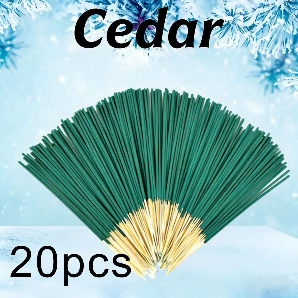 20/50/100 Pieces of Mint and Cedar Handmade Incense Sticks -8.66- Fresh and Elegant Fragrance, Easy to Carry, Suitable for Yoga, Meditation, Gift-Giving, Sleep, Meditation, and Office Work, Office Fragrance |   The Aesthetics of Tranquility |   Cedar Wood