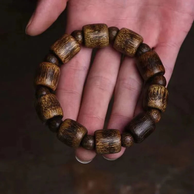 Natural Agarwood Bracelet 16mm Round Beads
