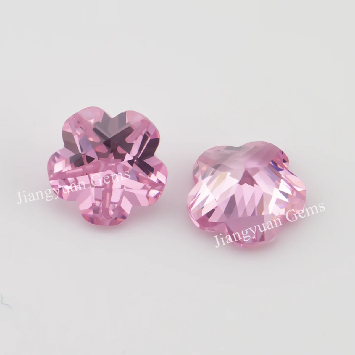 Size 3x3mm~10x10mm 5A Zircon Flower Shape Various Color Cubic Zirconia Stone Loose CZ Synthetic Gemstone for Jewelry Making