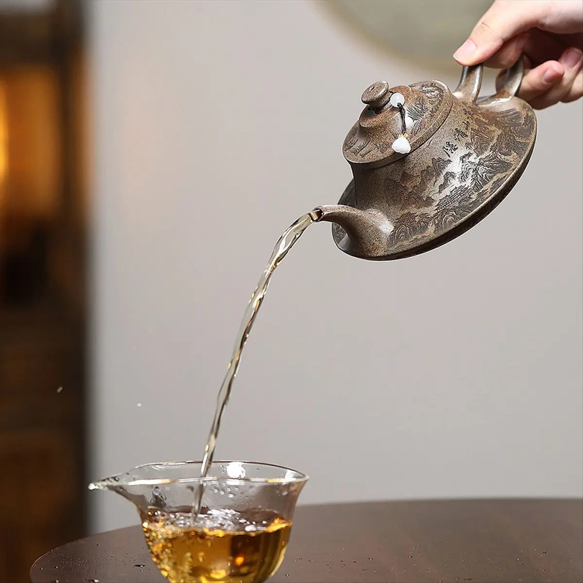 A08I Clay Teapot, Ore, Agarwood Mud, Wood Burning, Cloud Furnace, Teapot, Teapot, Chinese Tea Set Ceramic Teapot