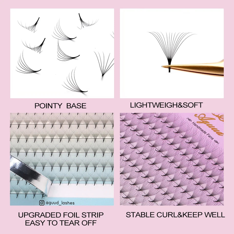 Premade Volume Fans Lashes 10 Trays Soft Russian