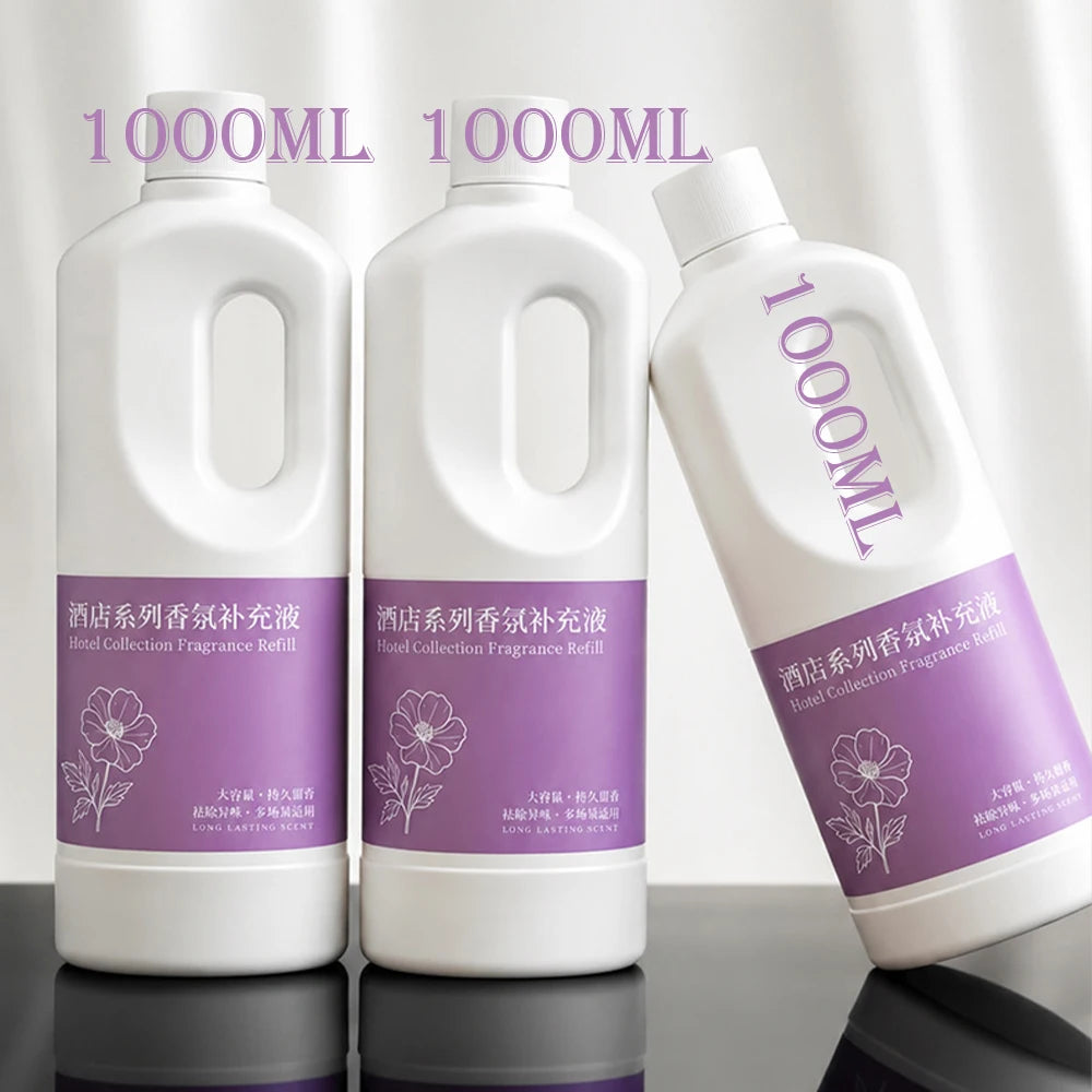 1000ml Large Capacity Hotel Fragrance Oil Refill, Long Lasting Home Aroma Liquid, Air Freshener for Toilet & Bathroom