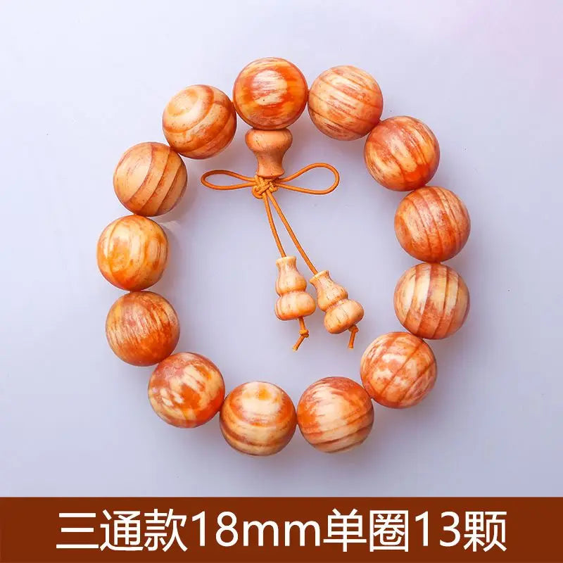 Luxury Matsumoto Transparent Wood Buddha Bead Bracelet 2.0mm