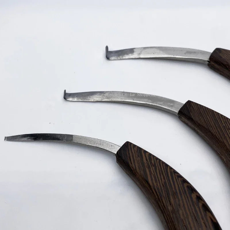 Agarwood Hook Knife/ Engrave Knife Shannon Scraping Essence Steel Scimitar Head Plane Cut and Dig Take Incense Materials Tools