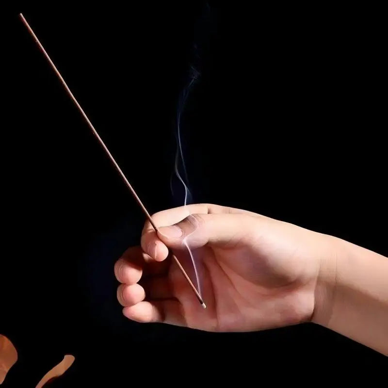 400Pcs Large Tube Agarwood Incense Sticks with Free Incense Holder Long Lasting Scent for Meditation Yoga Calm Mood