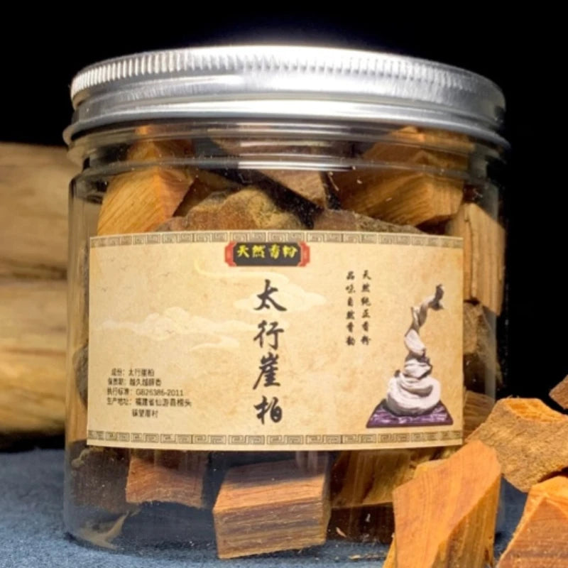 Taihang Cliff Cypress Wood Block Black Red Edge Electric Incense Household Refreshing Air Purification Aromatherapy Material