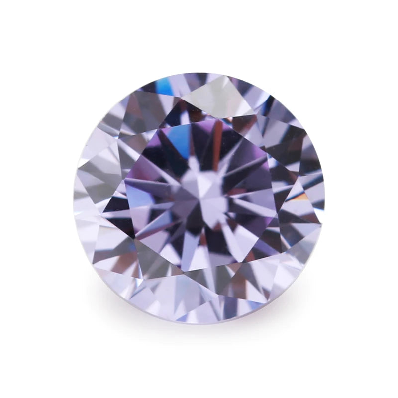 50pcs/100pcs 3.25~8.5mm AAAAA Round Cubic Zirconia Stone Loose CZ Synthetic Gems For Jewelry Making