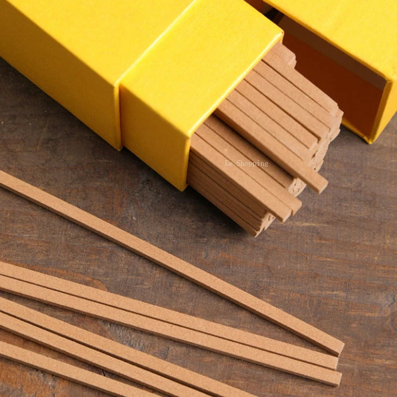 10.5cm Square Incense Stick Old Mountain Sandalwood Nha Trang Agarwood Worship Buddha in Temples Meditation Indoor Purify Air