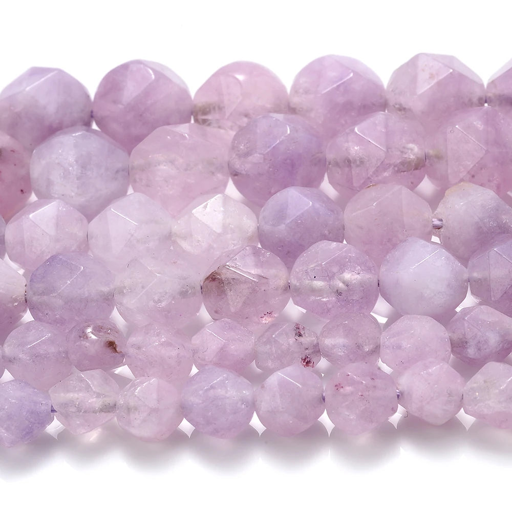 Diamonds Faceted Colorful Tourmaline Stone Beads Natural 6-10mm Loose Beads for Jewelry Making DIY Bracelet Necklace Accessories