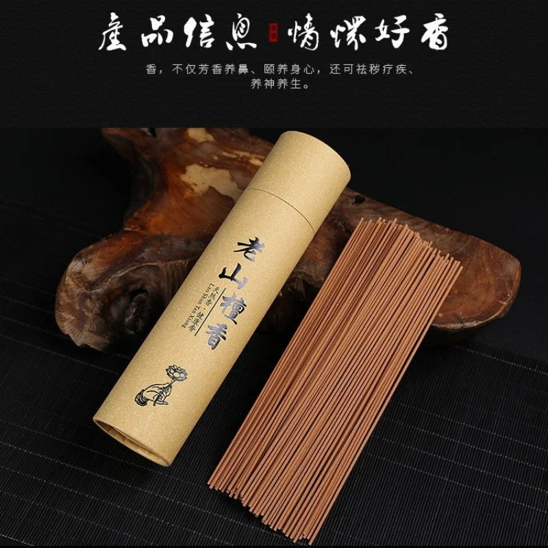400Pcs Natural Wood Herbal Incense Sticks with Free Holder Multi Scent Sandalwood Agarwood Wormwood for Home Yoga Room Relaxatio
