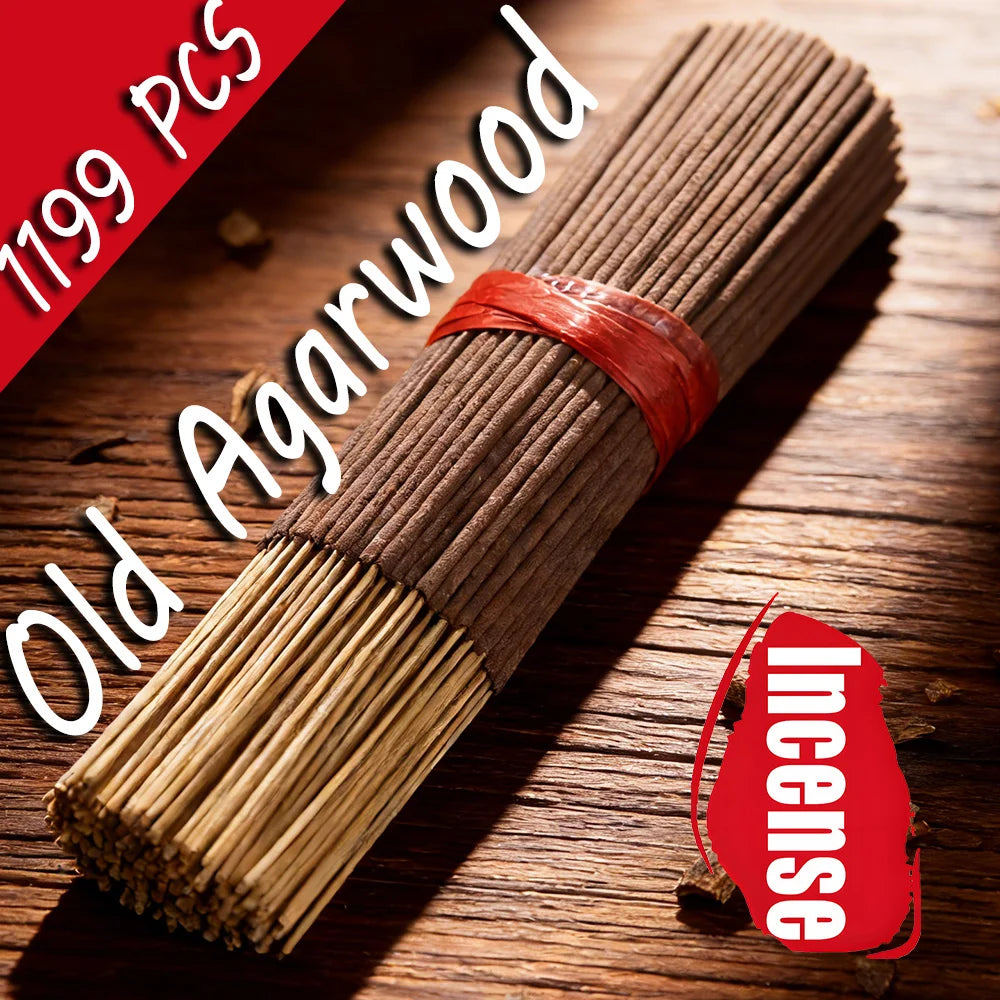 High-Quality Aged Agarwood Incense Sticks, 8.66-Inch Long Bamboo Sticks, Made from Natural Ebony Agarwood, with a Rich Aroma, Suitable for Home, Hotel Rooms, Etc., for Long-Lasting Fragrance, Odor Removal, and Air Purification