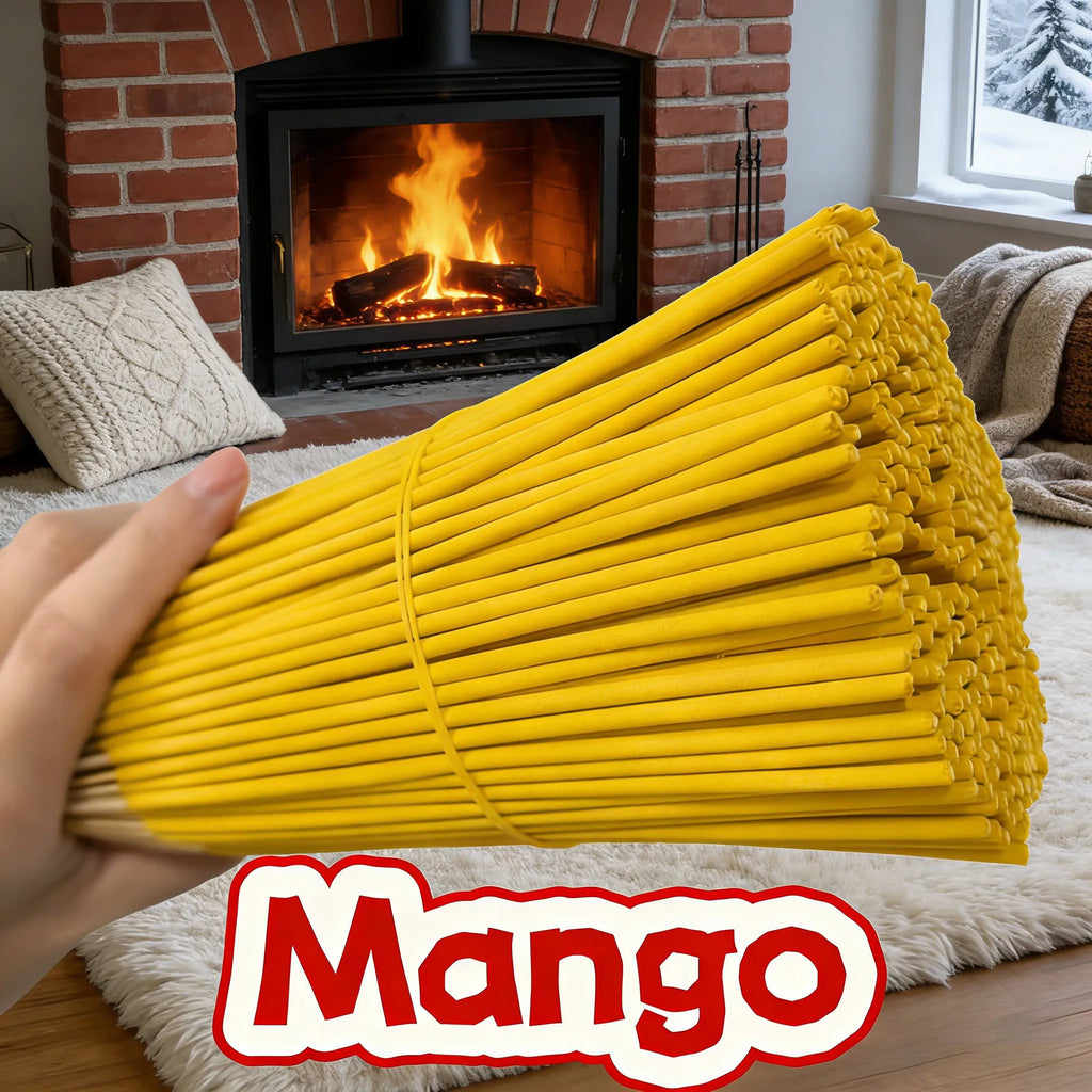 15/35/135 Pieces Natural Mango Fragrance |   Suitable for Home Air Purification, Yoga, Offices, Tea Rooms - Perfect for Halloween, Christmas, Easter, and Meditation. |   Mango Scent, Wooden Material