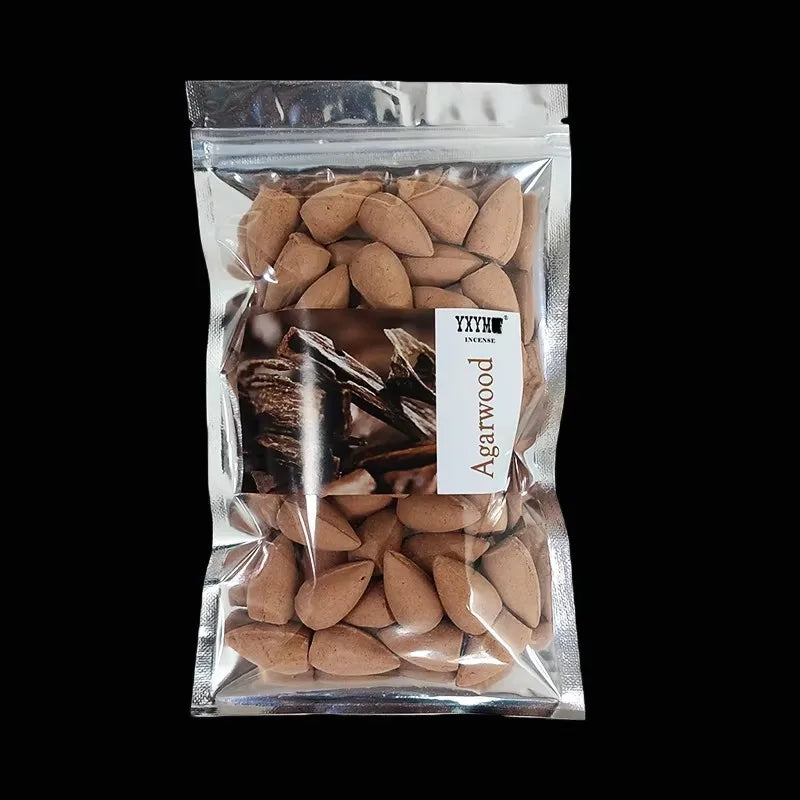 50pcs/bag Natural backflow incense cones Sandalwood Lavender Mixed scents for home waterfall incense smoke Reflux Tower Incense