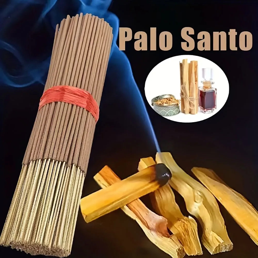 50/100/200 Palo Santo Incense Sticks - Natural Wooden Incense Sticks, Suitable for Yoga, Meditation, Home, Office, Spa and Holiday Gifts - Air Purification - Perfect for Spa and Relaxation, Meditation Essentials, Elegant Packaging, High-Quality Fragrance