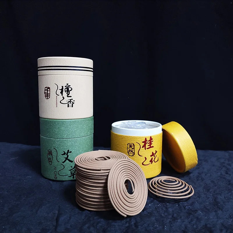 Natural Lavender Sandal Coil Incense 48pcs/box Indoors Living Room Scents Meditation Fragrance Tibetan Indian Incense Coils