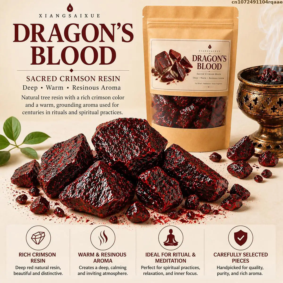 Natural Dragon's Blood Resin Incense Premium Aromatic Gum Resin For Meditation Rituals Aromatherapy Home Scent Decor