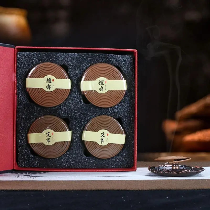 Natural Incense Gift Box Tea Room Gift Agarwood Old Mountain Sandalwood Hotel Household Incense High-end Gift Box Purifying Air