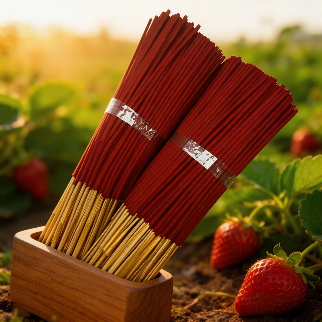 Premium Strawberry Sticks 23/53/123/177, 22.5cm - Natural Air Purifiers, Ideal for Relaxation, Meditation, and Home Decor - Perfect Gifts for Halloween, Christmas, Easter, Thanksgiving, and Any Occasion