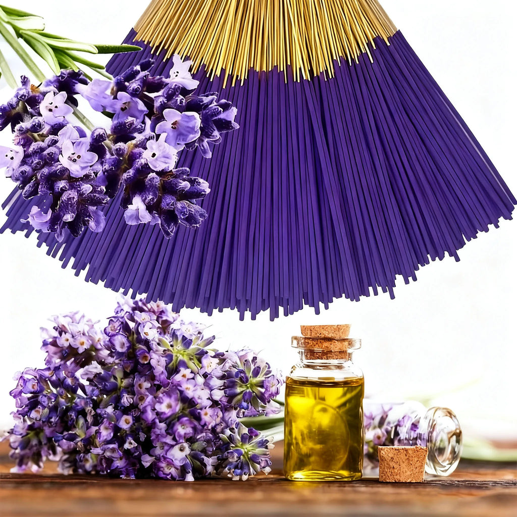 Lavender Scented Stick Set, Available in Packs of 20/50/100/200/400, Length 8.66inch , Home and Office Air Freshener, Relaxing Aromatherapy Gift for Christmas and Holidays