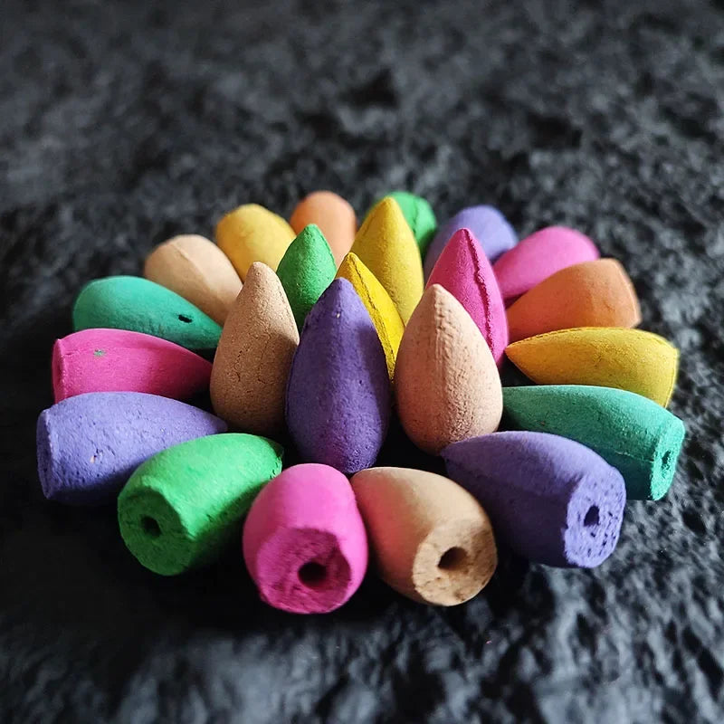 Backflow Incense Cones Rose Waterfall 10/20/50Pcs
